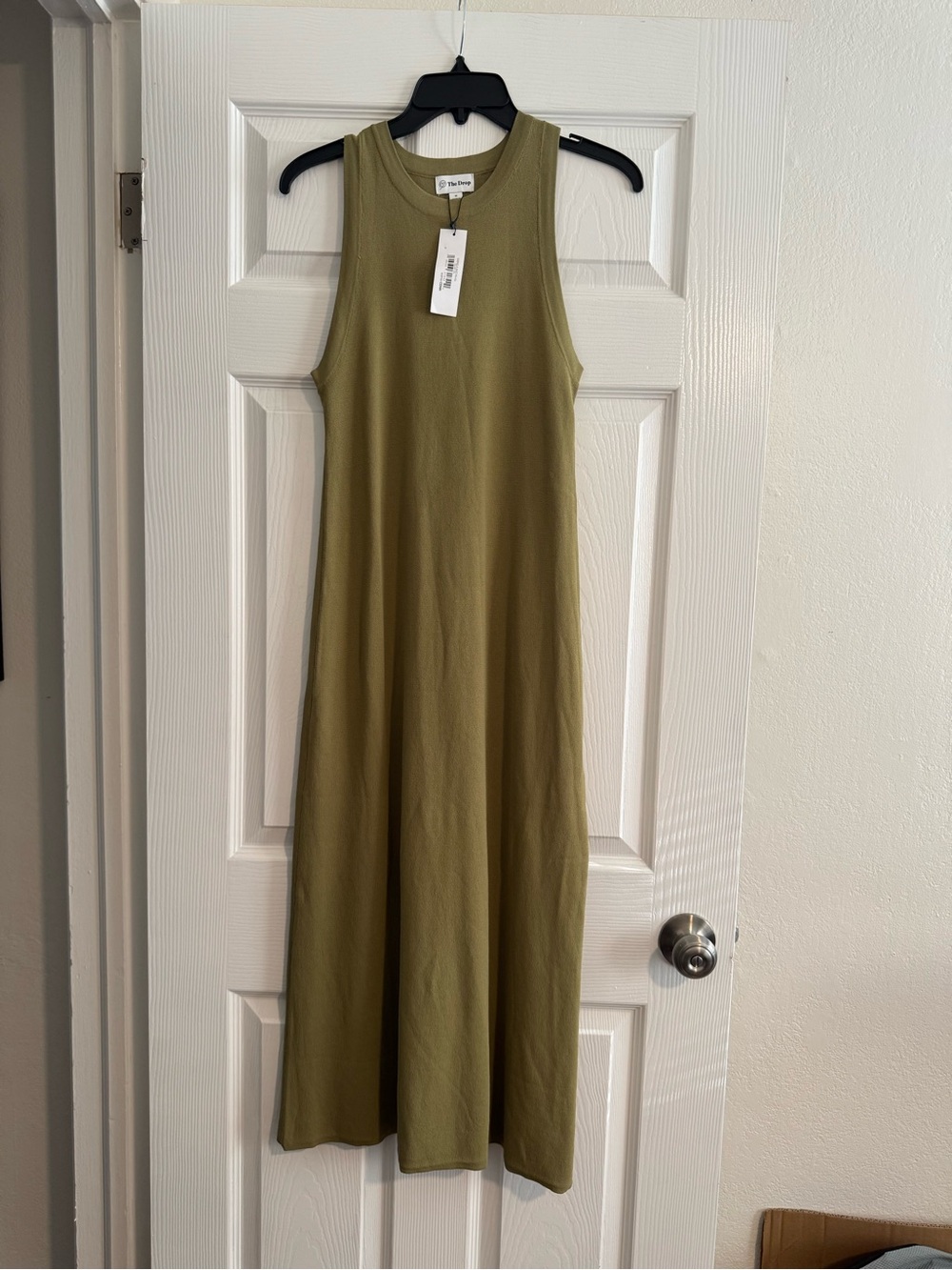 Olivia + Joy Olive Sleeveless Maxi Tank Dress